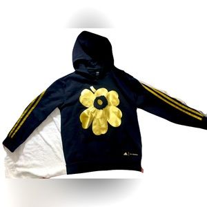 Adidas & Marimeko Gold flower pullover hoodie